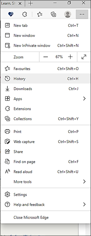 How to delete internet browsing history Digital Unite